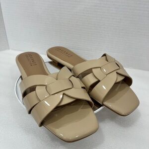 Journee Collection Womens Arrina Slide Sandals. Size 11. Color: Nude